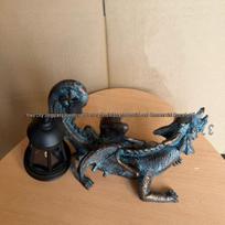Solar-Powered Lizard Ornament: Creative Resin Home & Office Decoration.