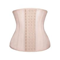 For Seamless Waist Trainer 9 Bones Glossy Latex 4-row Buckle Body Shaper Belly Control Sports Waist Belt Xl
