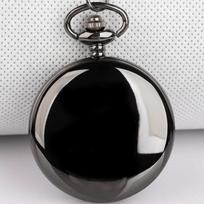 Fashion Smooth Blank Pocket Watch Fob Chain Quartz Pocket Watch Roman Number Dial Pendant Fob Watch Gifts Clock Necklace Chain juoda