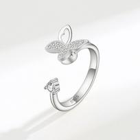 Butterfly Fidget Spinner Ring With Adjustable Copper Band For Stress Relief And Women Style 9