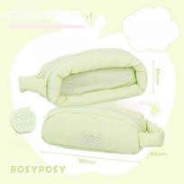 RosyPosy Flexible APPLE Marshmallow Pencil Case, Cotton Filled Large Capacity Pain Window Pencil Case Student Double Sided Pencil Case