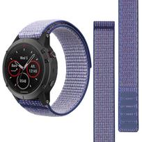 22mm Hook Loop Nylon Strap Watchband For Garmin Fenix 7 Pro 6 Pro 5 Plus Forerunner 965 955 945 935 265 255 Epix Pro 2 Bracelet 22mm Width šviesiai violetinė spalva