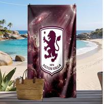 Aston Villa Football Print Beach Towel, Large Soft Quick Dry Towel for Beach Camping Swimming 70cmx140cm(27x55inch)