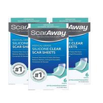 (3 dėžutės) 1-5X „Scar Away“ silikoninis randų lipdukas, tinkamas randams 1 box