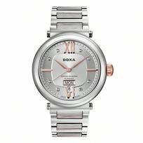 DOXA Men's Mechanical Silver Watch D183RSD sidabras