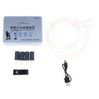 1set USB Rechargeable Oxygen Air Pump For Fish Tank /Aquarium Portable Aerator With 5-10H Runtime Mute Outdoor Fishing