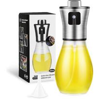 Aliejaus purškiklis virimui, 200 ml alyvuogių aliejaus purškiklis, nerūdijančio plieno aliejaus purškimo butelis, nešiojami aliejaus purškimo virtuvės prietaisai gryna