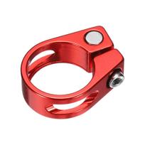 uxcell Bike Seatpost Clamp 28.6mm Aluminum Alloy Bicycle Seatpost Clamp raudona