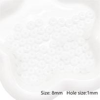 8-15 mm 10 vnt stiklo imitacijos nefrito saugos sagties karoliukai, skirti karolių apyrankėms „pasidaryk pats“ papuošalams gaminti 8mm 10pcs balta
