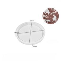 DIY Dropper Mold, Gypsum Cement, Disc, Round Dish Mold, Large Circle, Storage Tray, Flowerpot Base, Silicone Mold Pack of 1