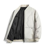 Žieminis vyriškas bomber tipo paminkštintas striukė atsitiktinis medvilninis storas šiltas parko paltai vyriškas terminis vėjo striukės drabužiai didelio dydžio 8XL XXXXXL smėlis