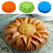Big Silicone Cake Mold Dessert Molds Large Sunflower Styling Pastry Moulds KTY white
