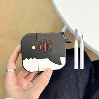 Creative Shark Headphone Case for Apple AirPods 1/2 3 4 Pro/Pro2 Silicone Soft Case Free Headphone Cleaning Pen a For Airpods 4