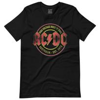 80-ųjų Punk ACDC Amerikietiškas Vintage Aukštos Gatvės Vintage Vasariniai Vyriški ir Moteriški Trumpomis Rankovėmis Marškinėliai#Spalva(1) S juoda