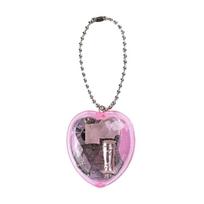 Romance Heart Shaped Music Box Bag Decoration Compact and Portable Pendant with Clear Sound Quality for Loved Ones rožinė