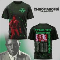 HOT! Tyler The Creator Chromakopia Tour 2026 3D Full Size T-Shirt L