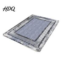 Textured Backing Rug Rectangular Area Rug Retro Living Room Non-Slip Vintage Style S