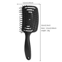 Professional Plastic Curved Vented Paddle Detangling Hair Brush for Quick Blow Drying and Dry Vent Styling juoda