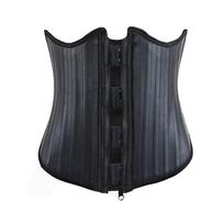 Fajase Colombians Girdles Women Latex Waist Trainer Short Back Sport Girdle Sauna Waist Belt Wrap with 25 Steel Bone Xl juoda