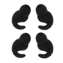 Eartips Ear Hooks for JBL In Ear Earphones Sports Headphone, S/L 2 Sizes 2 Pairs Soft Silicone Ear Hooks 3.8-5.5mm  Black