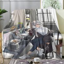 Azur Lane Game Throw Soft Flannel Throw Summer AC Blanket Lightweight Cool Nap Blanket for Sofa Bed Couch Travel 75x90cm