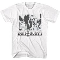 ACDC In Concert Bon Scott Live On Stage Men's T Shirt M