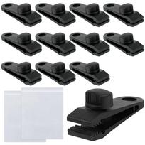 FINGOOO Tent Clip, Tarp Clip, Strong Fixation, 12 Pieces, Includes juoda