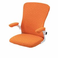 4Pcs/Set Breathable Office Chair Cover Stretchable Removable Chair Seat Slipcovers Backrest Cover Anti-dirty Chair Protector oranžinė