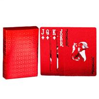 Red Poker Card Waterproof Playing Cards with Dragon Backing Play Cards for Pool Games Travel Camping Classic Trick Cards