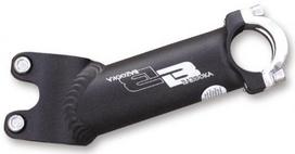 Bazooka LITE MTB Stem 25° 25.4/90mm Silver Medium juoda