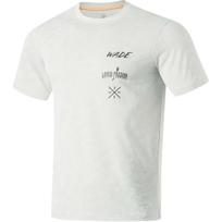 Li Ning T Shirts Men's Waterdrop Gray Crew Neck Moderate Straight Fit ATSU069-2 2XL