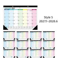 with Hanging Hole Wall Calendar Creative Calendar Planner Floral Wall Calendar  Home Decoration Style 5