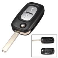 2 mygtukų dėklas raktui, nuotolinio valdymo pultui, tuščias peiliukas Renault Clio Kangoo Megane Modus