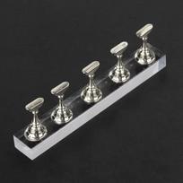 Nail Enhancement Chessboard Chess Piece Nails Holder Display Board Making Acrylic Base Student Magnet Nailing Practice Stand sliver