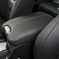 Black Leather Console Lid Centre Armrest Cover For 2008-2012 Honda Accord