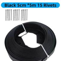 5/10m Fiksuota sodo tvora Vejos žolės Plastikinis apvadas Kraštinė Kraštovaizdžio apvadas Sodo krašto rinkinys Su tvirtinimo kuoliukais Lengvai montuojamas