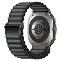 Alpine Loop for Samsung Galaxy Watch Ultra Strap 47mm Sport Nylon Bracelet correa Galaxy Watch 7 Ultra Band 47 mm Accessories Galaxy Watch 7 Ultra juoda