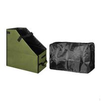 Bike Storage Box for Folding Bicycle with Carrying Strap And Handle Outdoor Use žalia