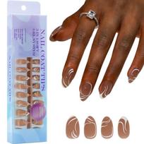 Soft Gel Nail Tips Colored Press On Nail 300Pcs 3 in 1 X Coat Tips Pre-applied Tip Primer,Base Coat 1 Step False Nail