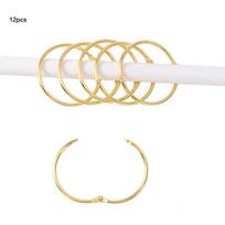 12PCS Rust Proof Shower Curtain Hooks Anti-Drop Circular Bathroom Curtain Rings Strong Load-bearing Curtain Rings auksas