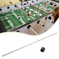6mm Diameter Foosball Rod with Ends, Machine Parts, Steel for Table. 41.5cm