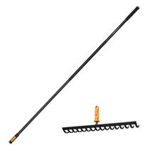 Fiskars Oneclick Głowica Metalowe Grabie Do Gleby 41Cm + Trzonek 161Cm