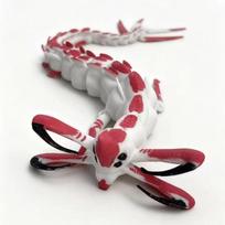3D Printed Articulated Deep Sea Monster Subnautic-a Model Flexible Bloop Sea Creature Collectible Xmas Toy for Adults juoda