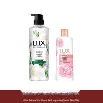 Lux Freesia & Tea Tree Oil Shower Gel 550g + Soft Skin Body Wash 200g Set