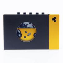We Are Rewind Portable Cassette Player Black Yellow Bluetooth Compatible 12 Hours Continuous Playback Stereo Recording Supported WE-001 & / Approx. /