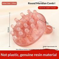 Resin Scalp Massage Comb with Smooth Round Nubs Durable Ergonomic Design for Head Body Relaxation Daily Shower Use B