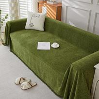 Herringbone Chenille Sofa Cover Slip Resistant Dirt Proof Full Coverage Universal Season Elegant Throw 90*90cm