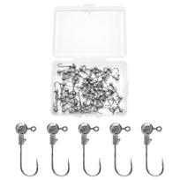 Fishing goo! Jig Head 45 Pieces Value Aging Mebaring with sidabras