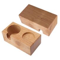 Solid Beech Wood Coffee Tamper Stand Wooden Tamper Holder  Coffee Making Accessories 1#