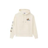 Li Ning Skateboard Sweatshirts Men's Ecru Hooded Moderate Regular AWDS177-3 XS